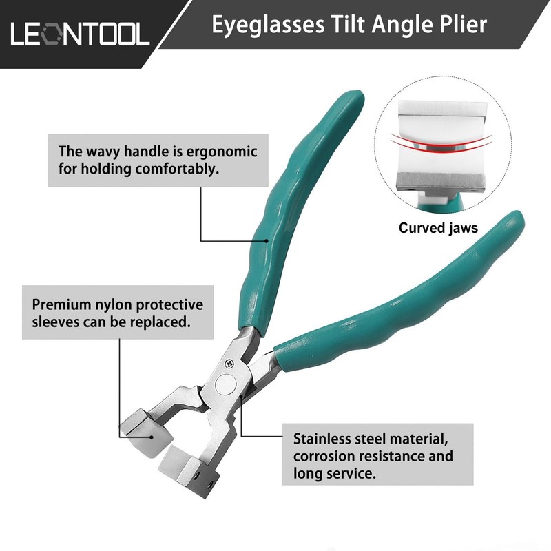 LEONTOOL 6" Glasses Frame Clamp Adjusting Pliers Eyeglasses Repairing Pliers