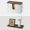 eBun Bamboo Trifold Paper Towel Dispenser – Wall Mounted or