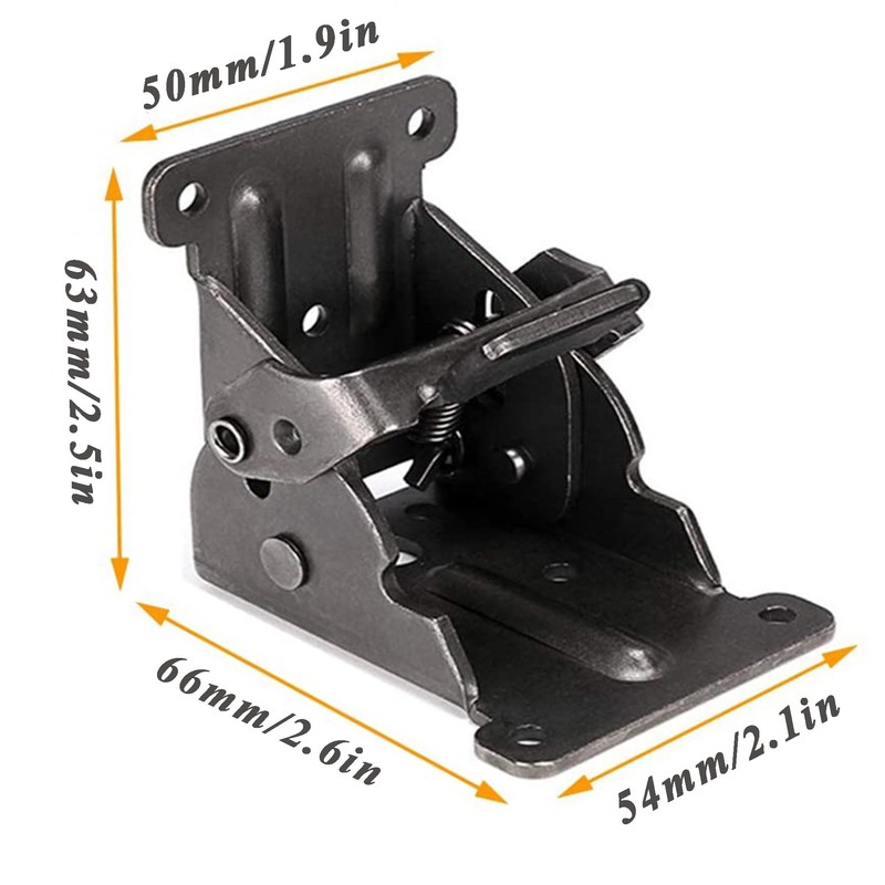 DXIA 2 Pack Folding Lock Extension Table Bed Leg Feet