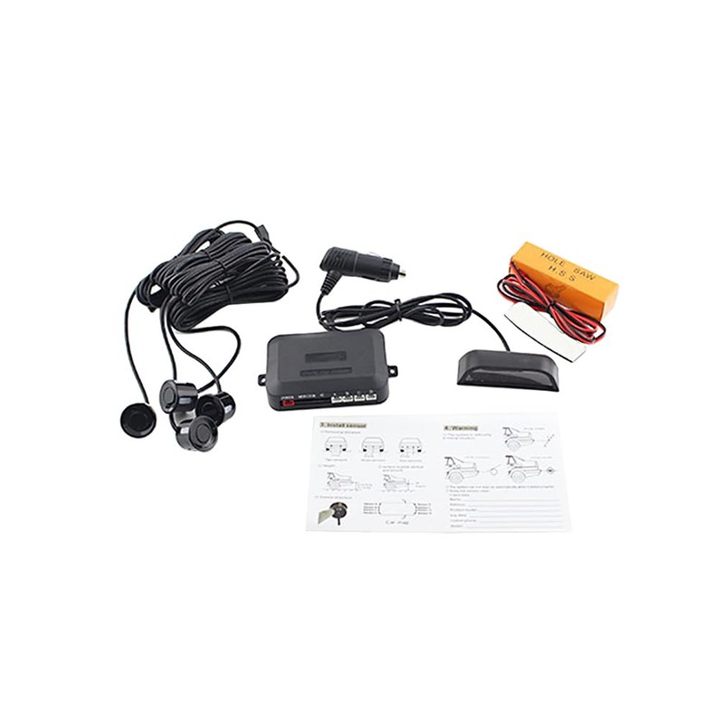 MASO Wireless Car Reverse Radar with 4 Sensor Kit, DC