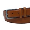 Ashford Ridge Men's 33 mm Double Bow Leather Belt, Tan