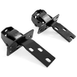 HECASA Upper & Lower Door Hinges Compatible with 1947-1955 Chevy Pickup Truck Steel Powder Coated - Left Driver Side