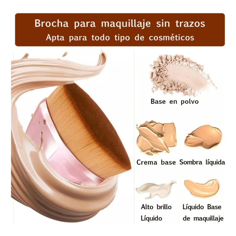 Kit De Esponja Para Maquillaje Con Brochas Kabuki Para Base