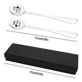 Celestia Ich Liebe Dich Spoon, Gifts for Girlfriend Birthday, Coffee Spoon with Engraving, Christmas Gifts for Women, Wife, Love Spoon, Small Gifts for Girlfriend, Couples, Husband, Valentine's Day