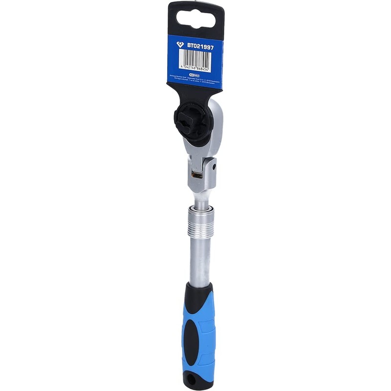 BRILLIANT TOOLS BT021997 3/8 Inch Telescopic Reversible Ratchet with Flexible