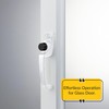 Brixwell Push Button Latch Set White Finish, Zinc Handle, Non-Keyed,