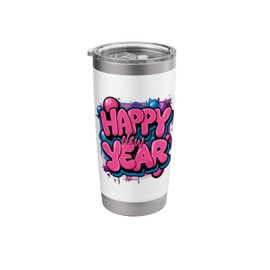 Happy New Year 2025 New Years Eve Stainless Steel Insulated Tumbler