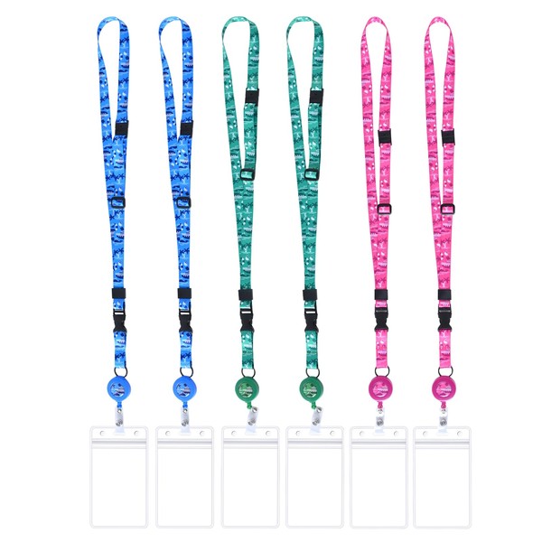 Cruise Lanyard with Safety Clasp & Waterproof Transparent Card Holders