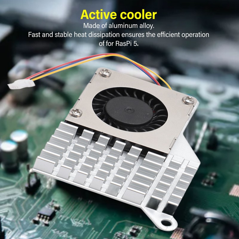 For RasPi 5 Active Cooler 4 Pin Connector Steady Running