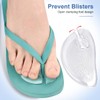 3 Pairs Transparent Silicone Thong Sandal Self-Adhesive Forefoot Cushion with