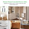 6 Pairs of 16 Inch Undermount Soft Close Drawer Slides,Bottom