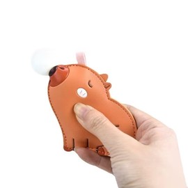 [LeChengMM] Keychain Super Funny Decompression Idea Bubble Blowing Cartoon Keychain, Capibara