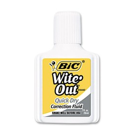 2 x BIC BIC Quick Dry Correction Fluid - 3 Pack (bicwofqd324)
