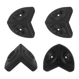 sourcing map 4 Pcs Speaker Cabinet Corners Protector 55x55x55mm Plastic Stackable Guard Wrap Angle Case Edge Box Protection for Stage DJ Audio Sound Case