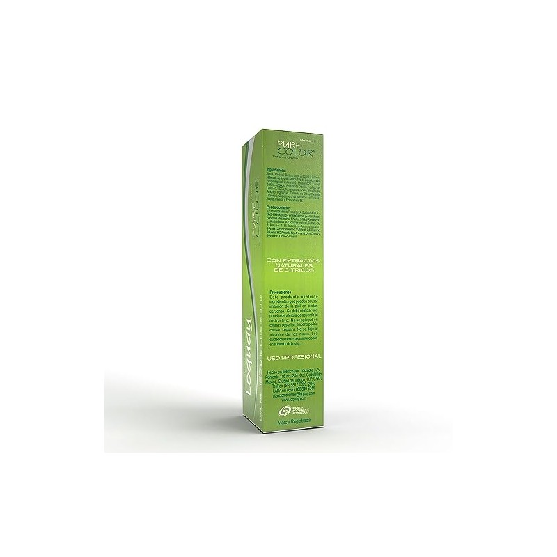 Loquay Tinte en Crema Pure Color, Rubio Claro Cenizo, 120
