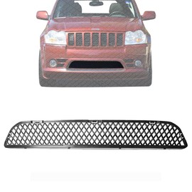 US AUTO PARTS PLUS New Front Bumper Lower Grille Textured Plastic Direct Replacement For Jeep Grand Cherokee 2006-2010 5030066AC CH1201107