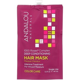 Andalou Naturals 1000 Roses Complex Color Care Deep Conditioning Hair Mask, 1.5 Fluid Ounce - 6 per case.6