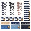 44-Pack Elastic Button Extenders for Jeans and Pants