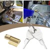 Pack of 2 Trailer Locks with 4 Keys, Plug Lock