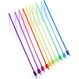 10PCS Children Finger Reading Stick,Teacher Pointer Finger Stick for Classroom, Point Reading Pen,Kindergarten Student Teacher Teaching Reading Finger Shape Mini Pointer Stick (Transparent)