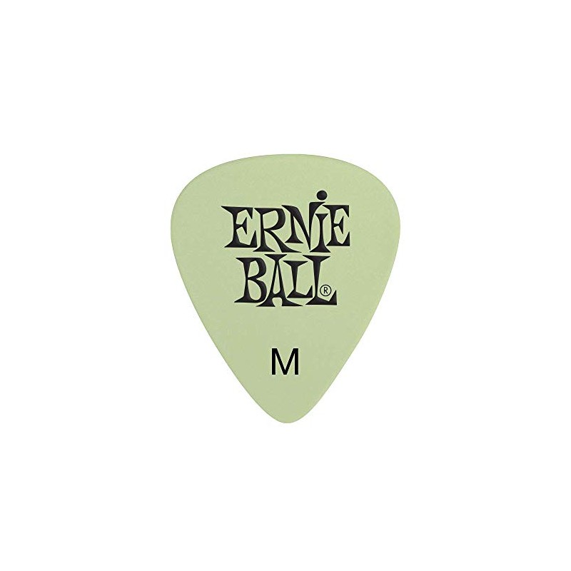 Ernie Ball Super Glow - Púas para guitarra, celulosa, grosor