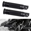 NTHREEAUTO Male Footpegs, Black CNC Billet Passenger Foot Pegs, Motorcycle