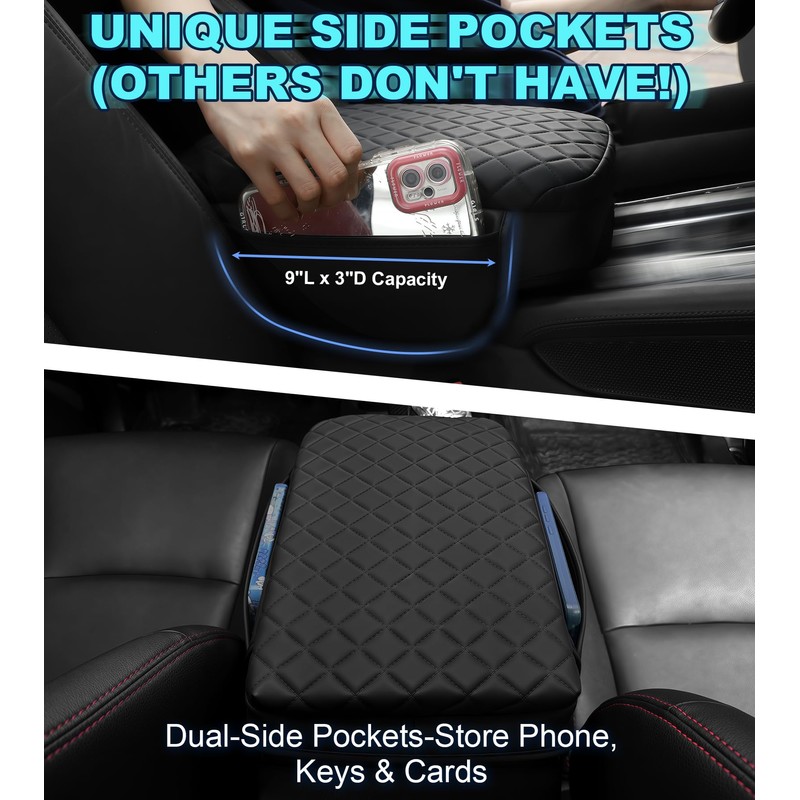 SDPVorn Armrest Cover for Nissan Frontier 2022-2025 Center Console Pad