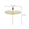 12pcs Candle Plate Iron Material 7x6.5cm/2.8x2.6in Gold Stable Reliable Decorative