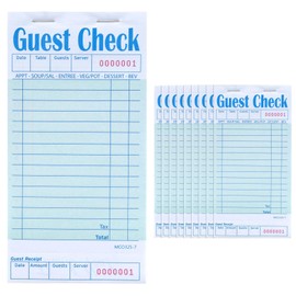 Giyofom Guest Checks Book 10Pack,Server Note Pads,Waitress Accessory Wiring Pads,Restaurant Supplies Order Pads 500 Count Total