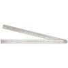 Starrett 471 Steel Folding Rule With Circumference Measurement, 24" Length,