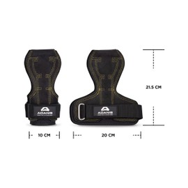 Adanis Apex Lifting Straps with Adjustable Metal Buckle - Heavy-Duty Padded Gym Straps for Weight Lifting, Cushioned Wrist Straps for Gym Gloves Support, Precise Grip and Palm Protection