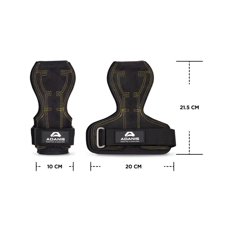 Adanis Apex Lifting Straps with Adjustable Metal Buckle - Heavy-Duty