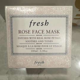 FRESH ~ ROSE FACE MASK WITH REAL ROSE PETALS ~ 3.3 OZ / 100 ML NEW IN BOX