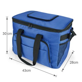 EAGLEMATE 36L Soft Cooler Insulated Picnic Bag for Camping,Hiking and Fishing (Royal)