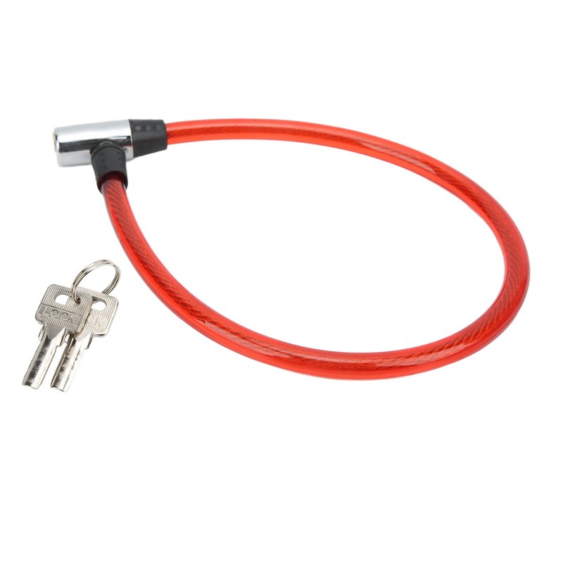 SPYMINNPOO Bicycle Lock Cable with Key Steel Wire Portable Cable