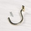 POFET 2pcs Snooker Hook Gold Snooker Billiard Table Cue Brass