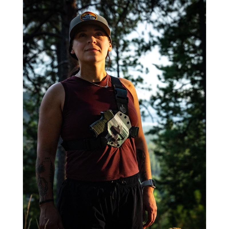 The Original Kenai Chest Holster for a Walther - Black