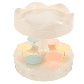 KOMBIUDA Rotary Dessert Machine Sushi Serving Plate Cupcake Stand Tower Auto Rotating Sushi Display Holder Train Table Turntable Rotating Sushi Holder Carousel Paper Cup to Rotate Plastic