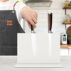 THMINS White Magnetic Knife Holder, Double-Sided Magnetic Knife Block Universal