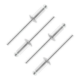 Qjaiune 100Pcs Aluminum Pop Rivets 3/16" x 1/2" (Diameter x Grip Length), Dome Head Blind Rivets for Sheet Metal Automotive Railway