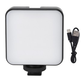 RGB Camera Fill Light High Color Rendering Adjustable Brightness Mini Foursquare Camera Fill Light for Live Broadcast