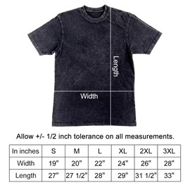 Bellelement Waffle House Vintage Acid Wash T-Shirt Hip Hop Tee Tops, L Black