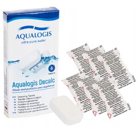 Aqualogis Decalc Compatible with Jura Krups F054 Bosch 311530 Delonghi EcoDecalk Descaling 6 Tablets