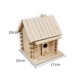 YFFSFDC Birds Nest House, Finished Product, Natural Wood, Breeding Box, Bird Feeding Stand, Bird Tent, Parakeet, Birdhouse, Garden Decoration, Parent-child Experience