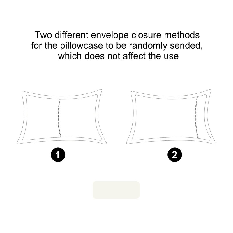 sourcing map Pillow Shams 2 Pack Soft Brushed Microfiber Envelope