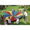 Eduplay 170170 Schwungtuch mit Ziellöchern 300 cm, Mehrfarbig