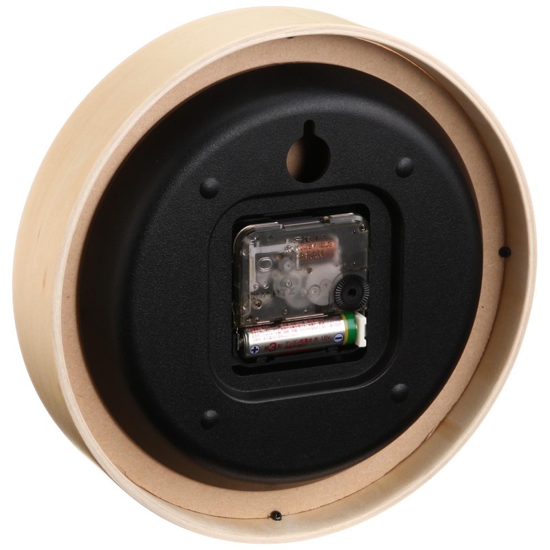 レムノス 掛け時計 アナログ 天然色木地 リキ RIKI S WR-0401 S Lemnos