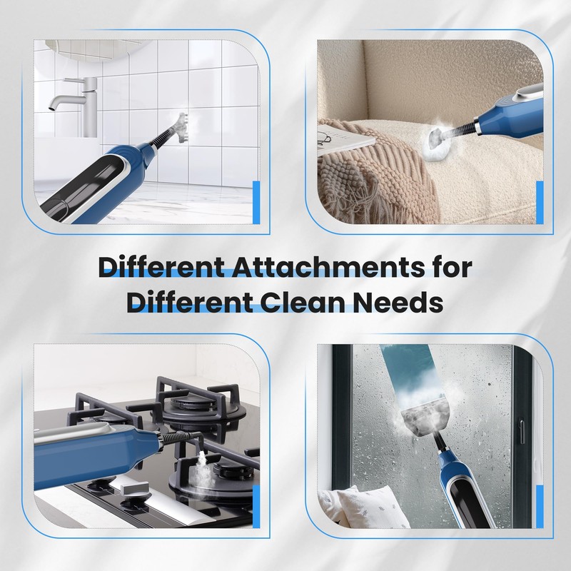 Sapodilla 12 in 1 Steam Mop, Detachable Handheld Steam Cleaner