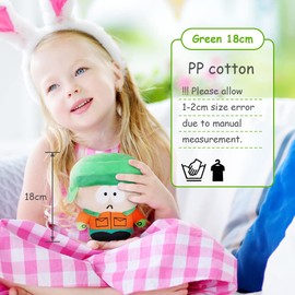 OSDUE South Park Plush, South Park Plush Doll, Kyle Doll Plush Toys, Soft Plush Figure for Birthday Gift, Anime Cartoon Fans, Children, Adults (18 cm)