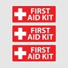 3Pack First Aid Kit Sticker Decal Self Adhesive Rescue Emergency